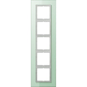 Jung - Abdeckrahmen Rahmen 5-fach mt ws LSP 985 GLAS waage/senkrecht