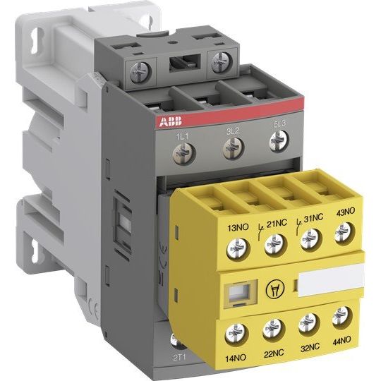 ABB Stotz S&J - Leistungsschütz zum Schalten von Wechselstrom Safetyschütz AFS38Z-30-22-30 3-polig, 2S+2Ö