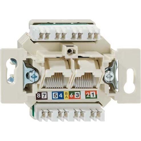 Rutenbeck - Kommunikationsanschlussdose Kupfer Cat.6-Anschlussdose UAE-Class #132104050 EA iso-8/8 U Up 0 mK − 10 Stück