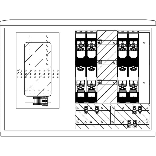 Elsta Mosdorfer - Zähler-Komplettschrank Wandlerschrank Freiluft WS834.W1.N2211 WS A850-3 W1 400A