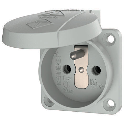 Mennekes - Schutzkontakt-Anbausteckdose Schutzkontakt-Anbaudose 11110 16A2p+E 230V GR