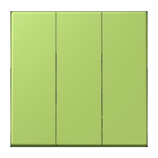 Jung - Abdeckung/Bedienelement für Installationsschalterprogramme Wippe 3fach LC 993 BF 221 vert clair (32052)