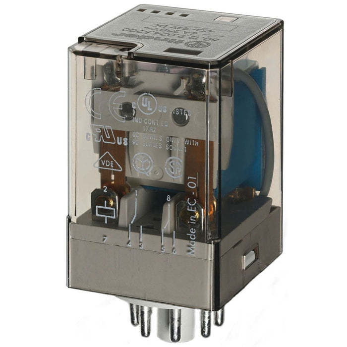 Finder - Schaltrelais Industrie-Steckrelais 60.12.9.024.0040 10Af.Fas. 90.72/109  − 1 Stück
