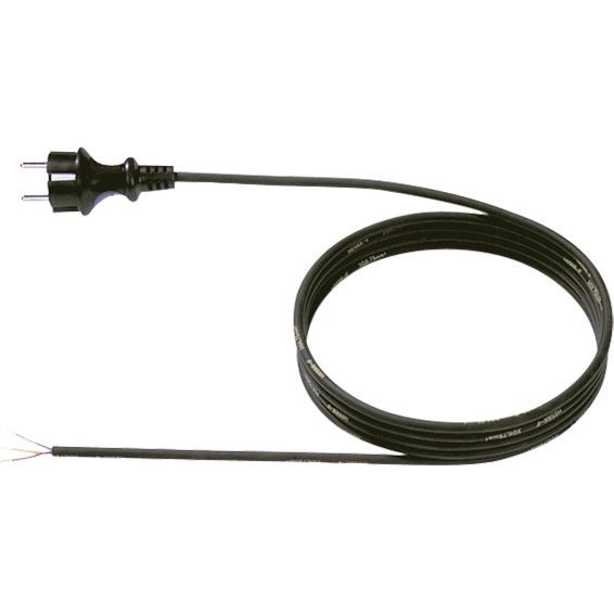 Bachmann - Netzanschlussleitung Schutzkontakt-Zuleitung 322.176 16A/250V,5m,sw
