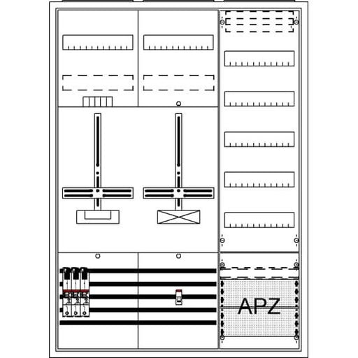 Striebel&John - Zähler-Komplettschrank Komplettschrank DA37BC5 AP3Pkt.A371Z1S1V5A2