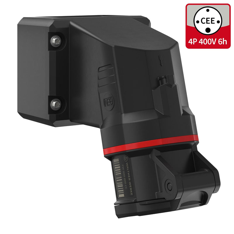 Walther Werke - CEE-Steckdose (IEC 60309) CEE NEO Wandsteckdose FW111406CC 16A 4P 6h IP54 − 5 Stück