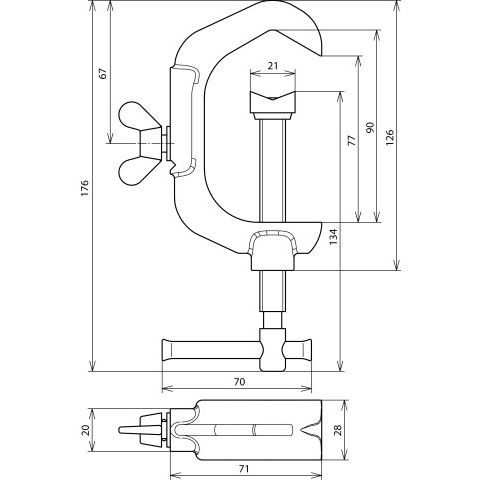 DEHN - Erdanschlussklemme Erdungsklemme EK1260AQ616TGTZN 6-16qmm