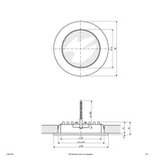 EVN Lichttechnik - Downlight/Strahler/Flutlicht LED-Deckeneinbauleuchte L55031402 3000K 350mA IP20 si