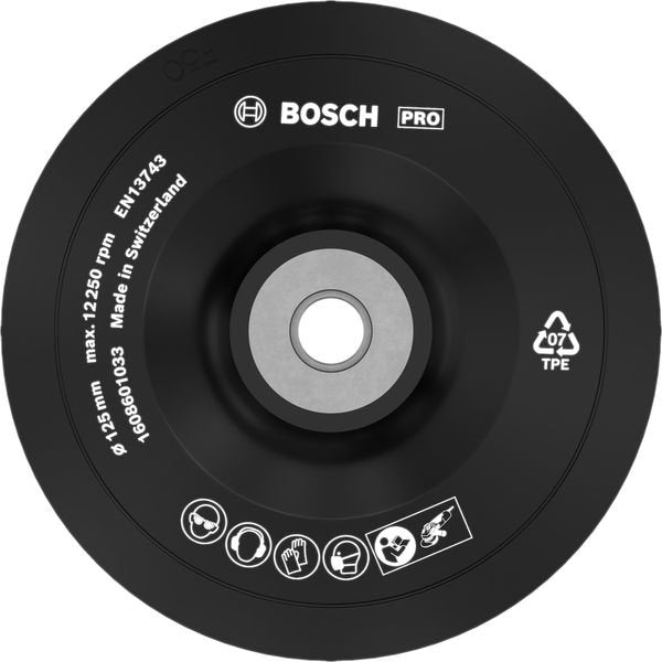 Bosch - Stützteller für Schleifwerkzeug PRO Stützteller weich, 1608601033 125 mm, M14