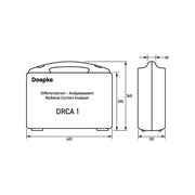 Doepke - Ableitstrommessgerät Diagnosegerät DRCA1-Set Ableit-u.Fehlerstrom