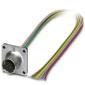 Phoenix Contact - Rundsteckverbinder, feldkonfektionierbar (Industriesteckverbinder) Einbausteckverbinder SACC-SQ-M12F#1441574 − 1 Stück