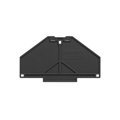 Weidmüller - Abschluss- und Zwischenplatte für Reihenklemme Abdeckplatte PAP PRV/PPV4 SW schwarz, 3 mm − 10 Stück