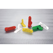 HellermannTyton - Kennzeichnungsmaterial Steckplombe CCBOX POM BU 2500 7mm blau − 2500 Stück