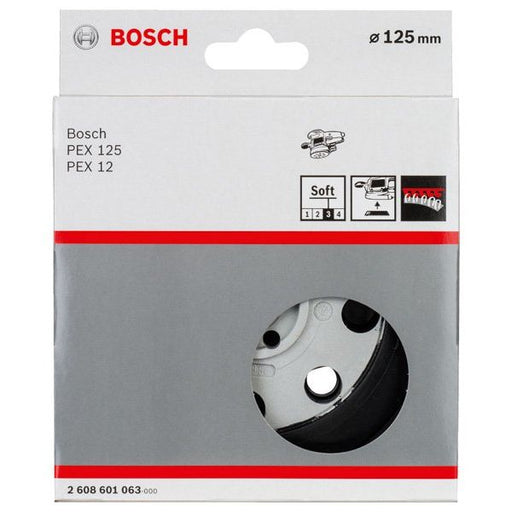 Bosch - Stützteller für Schleifwerkzeug Schleifteller weich, 125 2608601063 mm für PEX 12 PEX 12