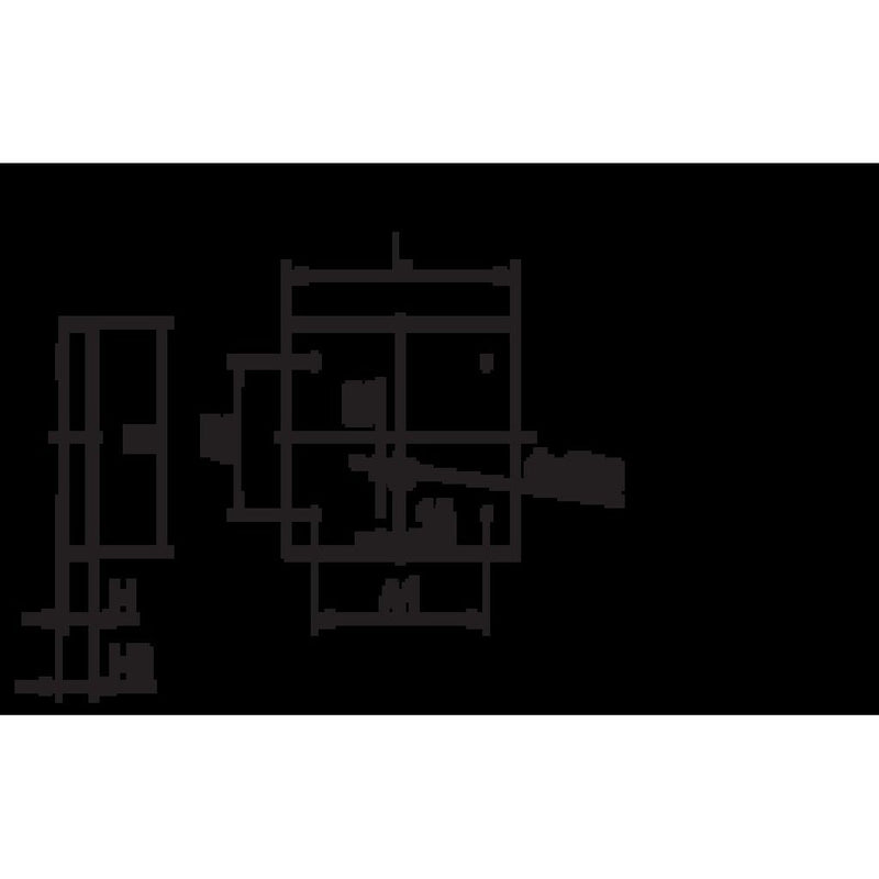 Ridi-Leuchten - Decken-/Wandleuchte Anbauleuchte m.RIDI-Tube IHLS-L 324/ #0650091