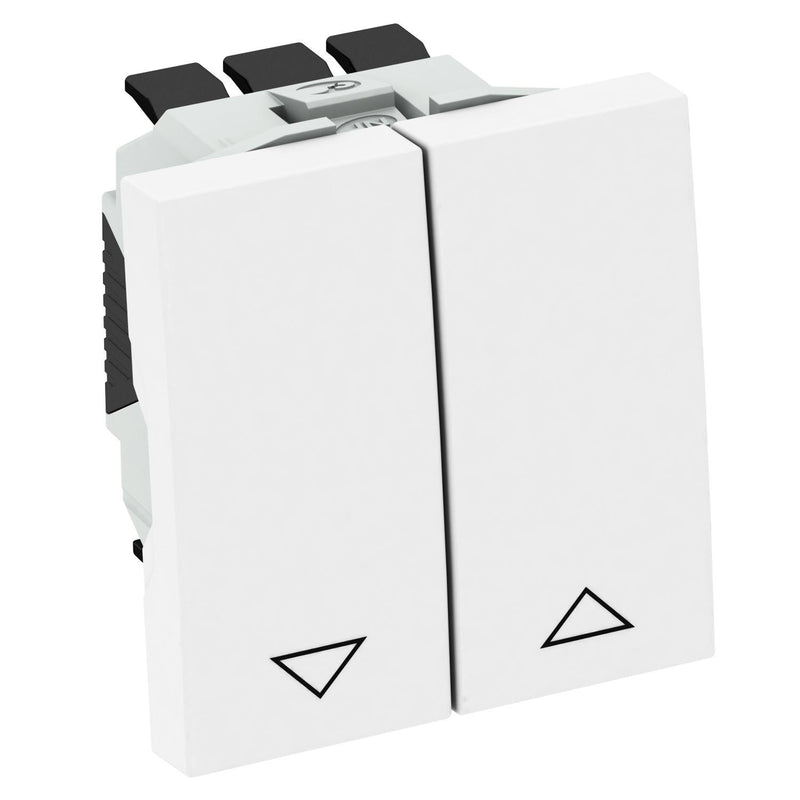 OBO Bettermann - Jalousieschalter/-taster Rolladenschalter RS-BS RW1 reinweiß