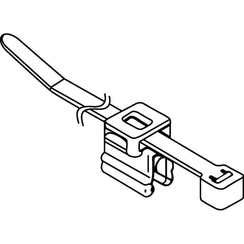 HellermannTyton - Kabelbinder Befestigungsbinder T50SOSEC4B-MC5 BK D1 − 500 Stück