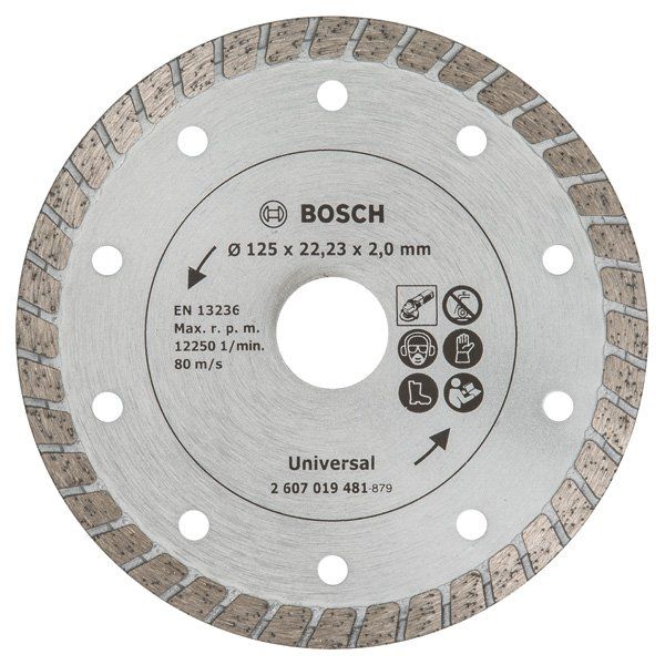 Bosch - Trenn-/Schleifscheibe Diamanttrennscheibe Turbo, 2607019481 Durchmesser: 125 mm