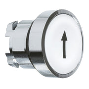 Schneider Electric - Frontelement für Drucktaster ZB4BA334 flach, ws,Pfeil auf