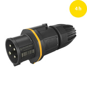 Walther Werke - CEE-Stecker (IEC 60309) CEE NEO Stecker FW211404CC Classic 16A 4P 4h − 10 Stück