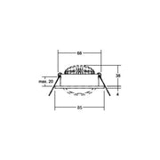 Brumberg Leuchten - Downlight/Strahler/Flutlicht LED-Einbaustrahler 12646183DW 3000-1800K, d2w