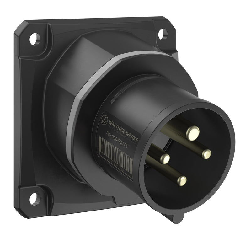 Walther Werke - CEE-Gerätestecker (IEC 60309) CEE NEO Anbaugerätestecker FW713412CC schräg 16A 4P 12h − 5 Stück
