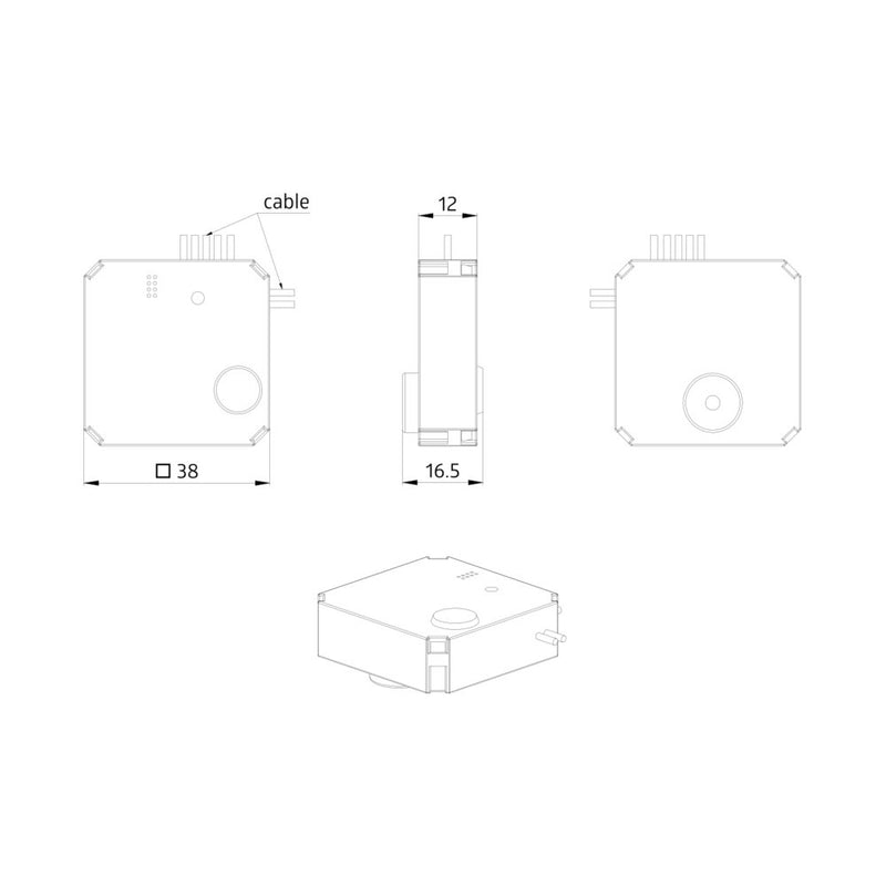 BEG Brück Electronic - Bussystem-Binäreingang Tasterschnittstelle PBM-DALI-LINK-4W-BLE DALI-LINK