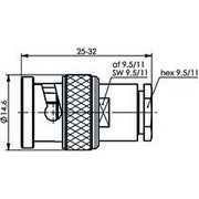 Telegärtner - Koax-Steckverbinder BNC-Kabelstecker 100023445 G27 (Belden 9248)