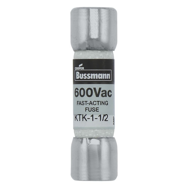 Eaton - HRC-Sicherung Sicherungseinsatz KTK-1-1/2 1.5 A, AC 600 V − 10 Stück