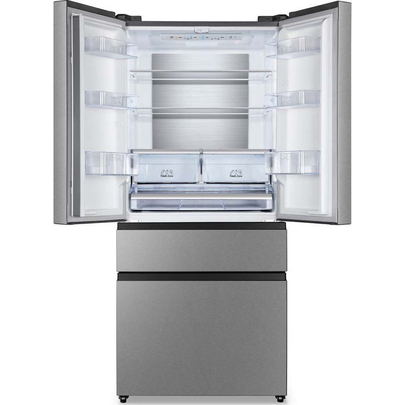 Hisense - Kühl-/Gefrierkombination Kühl/Gefrierkombi SbS RF 540 N4SBI2 Edelstahl-Look
