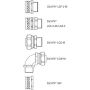 Lapp Zubehör - Metall-Schutzschlauch SILVYN-LCC-2-25/21,1X26 LCC-2 25/21,1x26 BK BK-30M − 30 Meter
