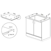 Amica - Kochfeld EB-Autark-Kochfeld Indukt. KMI 776 760 E HC HoodConnect Pro,60cm