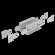 Unex - Verbinder für Kabeltragsystem Gelenkbogen vertikal 67232-04 135x200 aus U23X