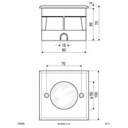 EVN Lichttechnik - Bodeneinbauleuchte LED-Bodeneinbauleuchte 6742502 eds 3000K 230V IP67