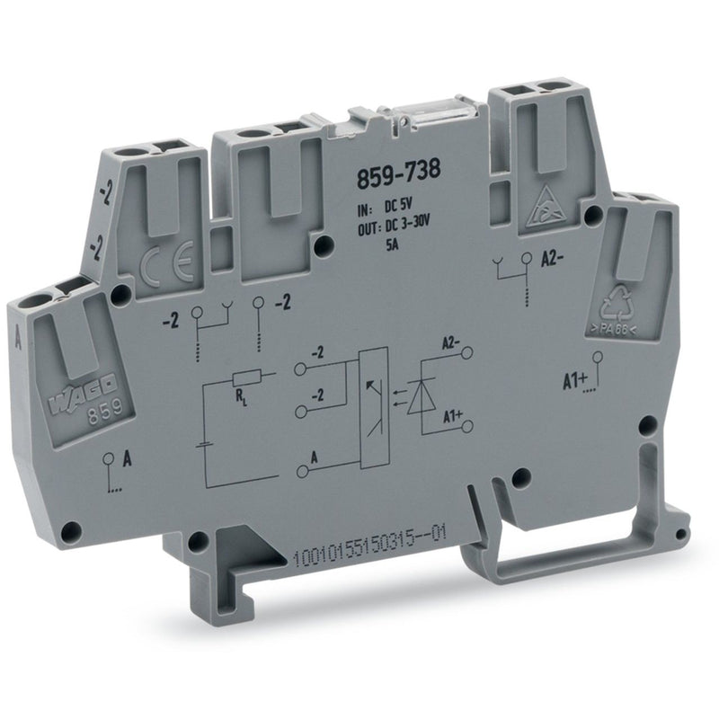 WAGO GmbH & Co. KG - Optokoppler Optokopplermodul 859-738 DC 5 V − 10 Stück