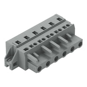 WAGO - Kabelsteckverbinder für Leiterplattensteckverbinder 1-Leiter-Federleiste 231-206/031-000 CAGECLAMP,2,5 mm²,gr − 25 Stück