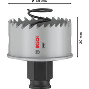 Bosch - Lochsäge PRO Sheet Metal PC Plus 2608594454 Lochsäge, 48 mm