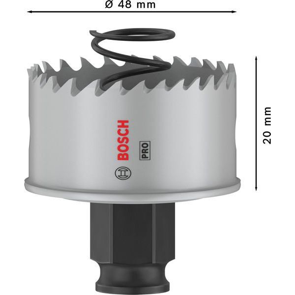 Bosch - Lochsäge PRO Sheet Metal PC Plus 2608594454 Lochsäge, 48 mm