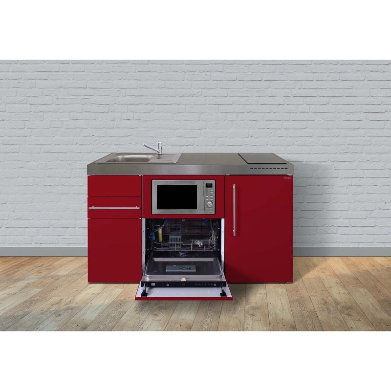 Stengel - Mini-Küche Miniküche Premiumline MPGSMBR150GSMWIKFliB Bordeauxrot