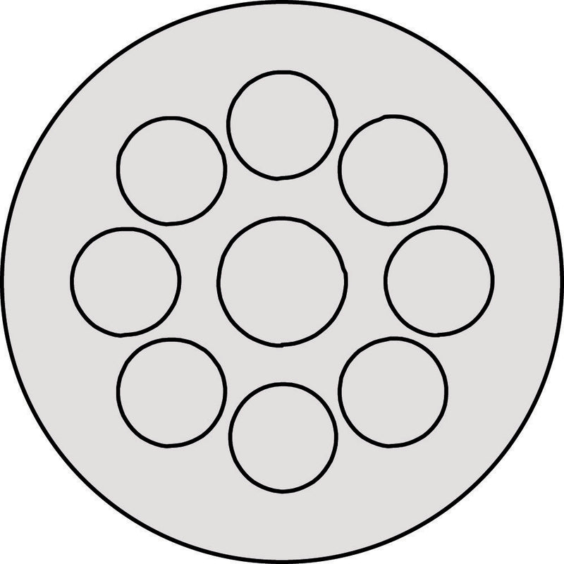 Icotek - Kabelführung für Gehäuse/Schränke Kabeldurchführungsplatte KEL-DP 40/9 A grau − 10 Stück