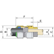 Stahl - Kabelverschraubung CMP-40-CXe CMP-40CXE KLE MsNi M
