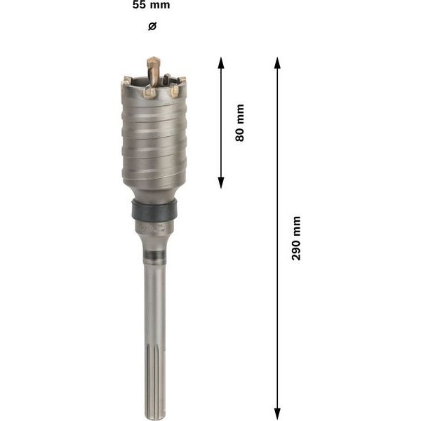 Bosch - Bohrkrone PRO SDS max-5 Bohrkrone, F00Y145192 einteilig 55 x 80 x