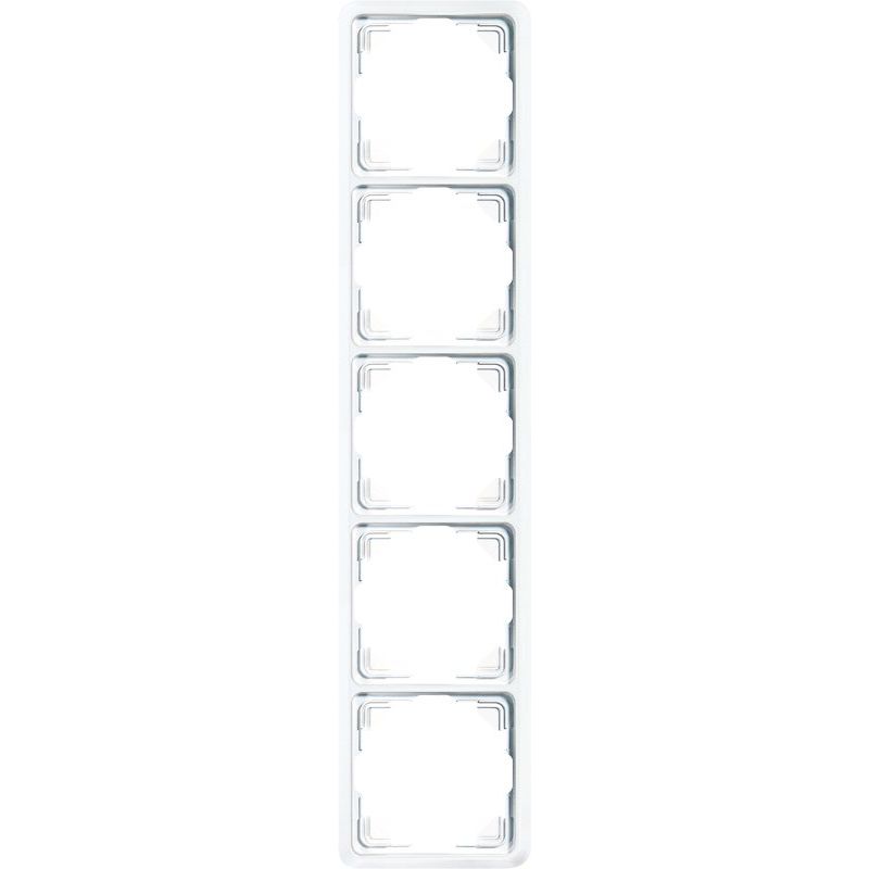 Jung - Abdeckrahmen Rahmen 5-fach aws 5585 WW waage/senkrecht