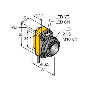 Turck - Lichttaster energetisch Opto Sensor QS18VN6D Lichttaster