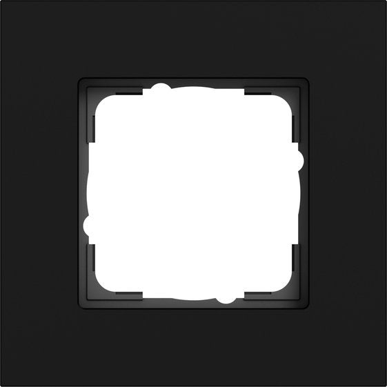 Gira - Abdeckrahmen 1-fach 0211409 Alu.Schwarz(lack.)
