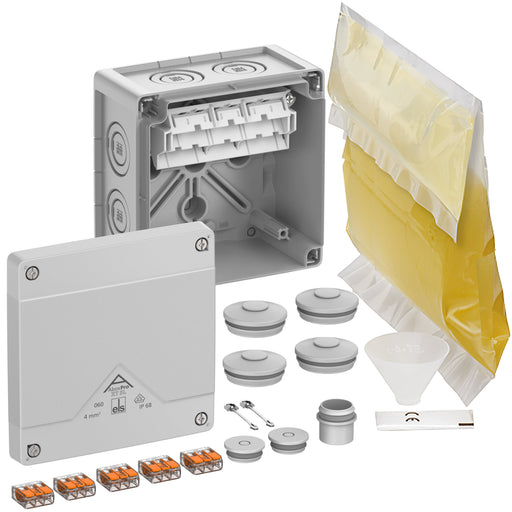 Spelsberg - Dose, Gehäuse für Montage auf der Wand/Decke Abzweigkasten Abox Pro XT SL-4²