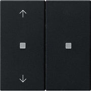 Gira - Bussystem-Tastwippe KNX RF Bedienaufsatz 2-f. 5108005 Schwarz