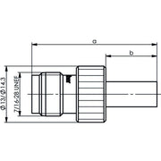 Telegärtner - Koax-Steckverbinder TNC-Kabelbuchse cr/cr 100023766 G30 (1.5/3.8) − 5 Stück