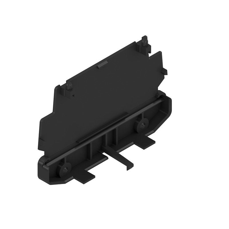 Weidmüller - Elektronik-Leergehäuse Abschlussplatte IP20 PA66 AP 110 BK verbauter Zustand − 10 Stück