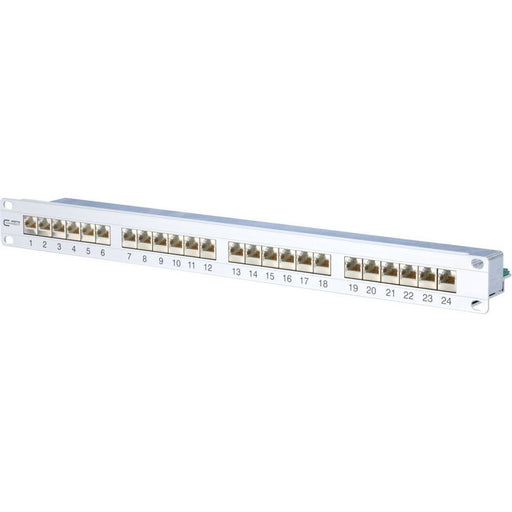Metz Connect - Patchpanel Kupfer 24-Port Panel E-DAT C6 TN E-DAT C6 MP24 1HE Alu − 1 Stück
